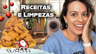 Um Dia de Limpezas  Duas Receitas Deliciosas Empada de Frango e Bolachas de Chocolate 🍗🍪 [upl. by Nadnerb]