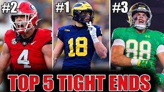 Top 5 Tight Ends in the 2025 NFL Draft  Summer Rankings [upl. by Euseibbob454]