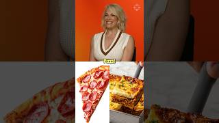 The Garfield Movie star Hannah Waddingham chooses her favorite Italian food garfield movie pizza [upl. by Leotie]