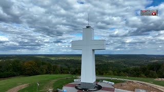 DRONE12 Bald Knob Cross in October [upl. by Glover]