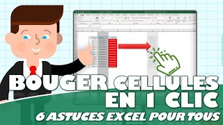 Comment déplacer des cellules en 1 clic sur Excel  6 astuces Excel pour tous [upl. by Emee672]