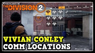 The Division 2 All Vivian Conley Comms Locations Warlords of New York Vivian Conley Comms [upl. by Halik]