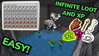 EASIEST 121 AUTOMATIC SPAWNER XP FARM TUTORIAL in Minecraft Bedrock MCPEXboxPSSwitchPC [upl. by Adyeren]