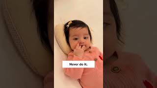 Does pressing baby nose shape change baby infant care awareness shorts [upl. by Annohs263]