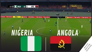 Nigéria  Angola  Coupe dAfrique des Nations 2023  Simulation de jeu vidéo [upl. by Lindon]