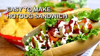 Easy to make Hotdog Sandwich [upl. by Thacker]