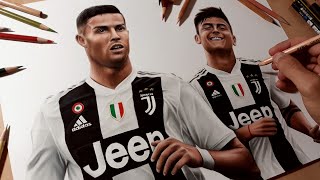 Disegno Ronaldo e Dybala  Juventus [upl. by Toth]