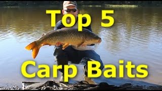 5 Best Carp Baits  How to catch carp with 5 different baits [upl. by Nosyd731]