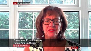 Ros Altmann Former Pensions Minister On BBC Breakfast 30072024 [upl. by Py195]