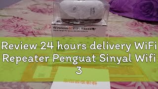 Review 24 hours delivery WiFi Repeater Penguat Sinyal Wifi 300Mbps Wireless WiFi Signal Range Exten [upl. by Bonnie]