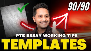 PTE Essay Working Tips Templates  Score 9090  Skills PTE Academic [upl. by Rhona]