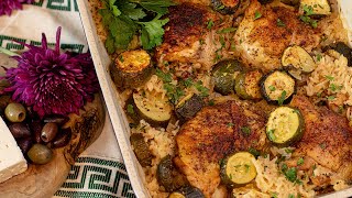 Easy Weeknight Dinner Ideas One Pan Chicken with Rice amp Zucchini [upl. by Illah]