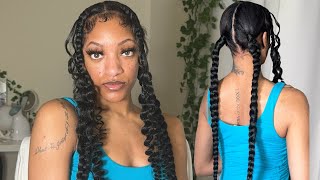 How To Sleek Braided Pigtails  Tendril Braids [upl. by Bunnie]