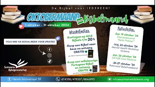 SBG Oktobermaand  Bijbelmaand 2024 [upl. by Tloh983]