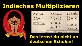 indisches Multiplizieren  geheime Lehrermethoden  Mathematik  Lehrerschmidt  einfach erklärt [upl. by Ijuy]