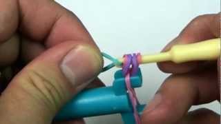 Lesson 2 Mini Rainbow Loom® video  Mini Loom Bracelet [upl. by Shepley]