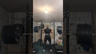 170kg375lb Front Squat X2 weightlifting squat [upl. by Nnylaf]