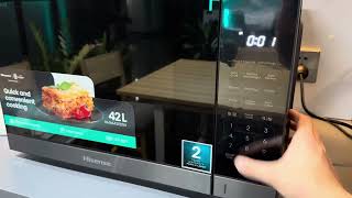 How to use Hisense MicrowaveMicrowave Cooking Setting Inlcude Power Level Selection [upl. by Cilo]