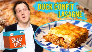 Delicious Duck Confit Lasagne Recipe With Tom  Shelf Life [upl. by Eiramyllek199]