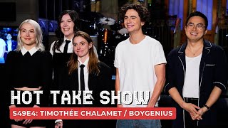 Timothée Chalamet  boygenius SNL Hot Take Show  S49 E4 [upl. by Felicidad]