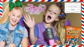 I Pretend Mailed Myself in a Box as Fan Mail to JoJo Siwa I Sing Boomerang Song [upl. by Suitangi]