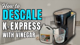 DESCALE WITH VINEGAR Keurig K Express Coffee Machine [upl. by Draper]