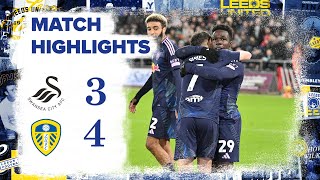 Highlights  Swansea City 34 Leeds United  GNONTO INJURYTIME WINNER IN SEVEN GOAL THRILLER [upl. by Zina251]