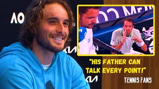 Stefanos Tsitsipas about Coaching quotIts for sure FUNNYquot  2022 HD [upl. by Idram919]