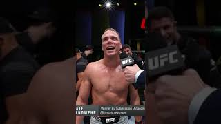 Nate Landwehr is electric on the 🎤 UFCVegas40 shorts [upl. by Tnairb]