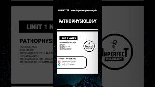 Pathophysiology Unit 1 Notes  Bpharma 1st Semester  bpharma [upl. by Carlton]