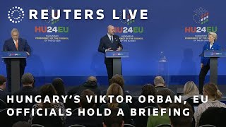 LIVE Hungarian Prime Minister Viktor Orban holds press conference after EU summit [upl. by Cory]