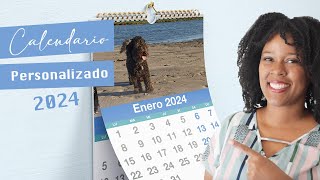 Calendario 2024 Almanaque editable para imprimir  personaliza tu calendario [upl. by Nevar]