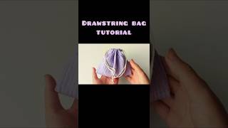 Drawstring bag tutorial sewing [upl. by Elmina845]