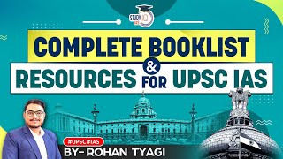 Complete Booklist amp Resources for Prelims amp Mains UPSC CSE toppers choice  IAS Exam 2024  StudyIQ [upl. by Verlie591]