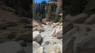 Look at this stream flowing from Bumpass Hell Hot Springs at Lassen Volcanic National Park shorts [upl. by Harlene928]