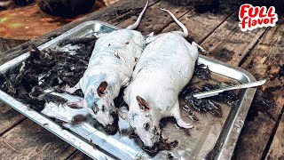 Amazing Giant RAT Farming amp Cooking  THAI Food  หนูนาอบโอ่ง หลามหนูนา มีตังฟาร์ม โคราช [upl. by Analim444]