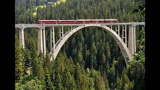 PE147 Rhaetian Railway Cab ride Disentis to Chur Führerstandsmitfahrten [upl. by Linn]