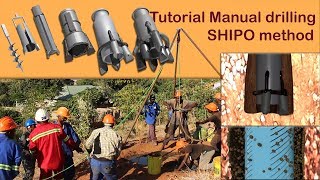 Tutorial manual borehole drilling SHIPO method [upl. by Froehlich592]