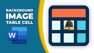 How to insert a background image in word table cell [upl. by Gardel481]