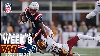 Washington Commanders vs New England Patriots  2023 Week 9 Game Highlights [upl. by Hagep]