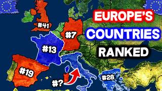 All 50 Countries in EUROPE Ranked WORST to BEST [upl. by Bartie]