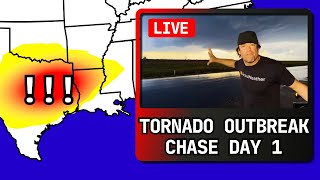 TORNADO OUTBREAK Threat East Texas to Louisiana [upl. by Johannessen]