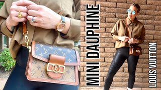 LOUIS VUITTON MINI DAUPHINE  FIRST IMPRESSIONS  WIMB  PROS amp CONS [upl. by Camille]