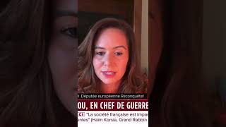 Sarah Knafo sur les manifestation à sciences po reconquête sarahknafo immigration Z0Z7 [upl. by Tessa]