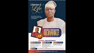 ADEBO Ebenezer OLUWOLE Aged 68 Years [upl. by Anaej]