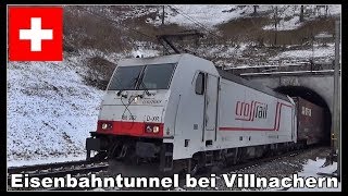 Eisenbahntunnel bei der Bözbergstrecke  Villnachern  Aargau Schweiz 2018 [upl. by Raphaela]