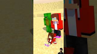 HELP JJ and Mikey Save Baby JJ Sister from Sand Worm Maizen minecraft jjandmikey maizen [upl. by Adnauqaj]