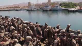 US Marines Land In Jordan  Landing Craft Carry Marines From USS San Antonio to Port Aqaba Jordan [upl. by Jozef362]