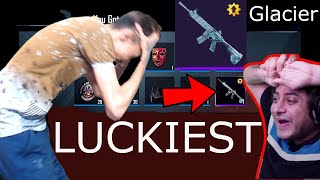 Luckiest M4 Glacier Max Crate Opening Ever PUBG Mobile [upl. by Notserc481]