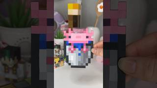 Making a BUCKET OF AXOLOTL to go in my minecraft item frame 🪣 [upl. by Oj]